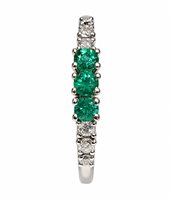 Anello Fanton Gioielli Donna ANELLI SMERALDO in Oro Smeraldo 0.21 Ct ANOR-372-52 - ANOR-372-52
